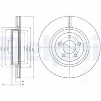 2X Delphi Bremsscheibe BG9050 FüR Thema Lancia Chrysler LE LX 300C Touring CRD
