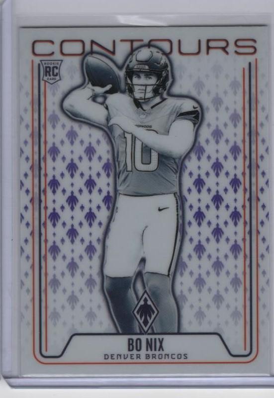 Bo Nix Panini Phoenix Contours #CONBNX Base