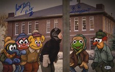 Scott Schwartz & Gilchrist Signed 11x17 Muppets Mashup A Christmas Story Beckett