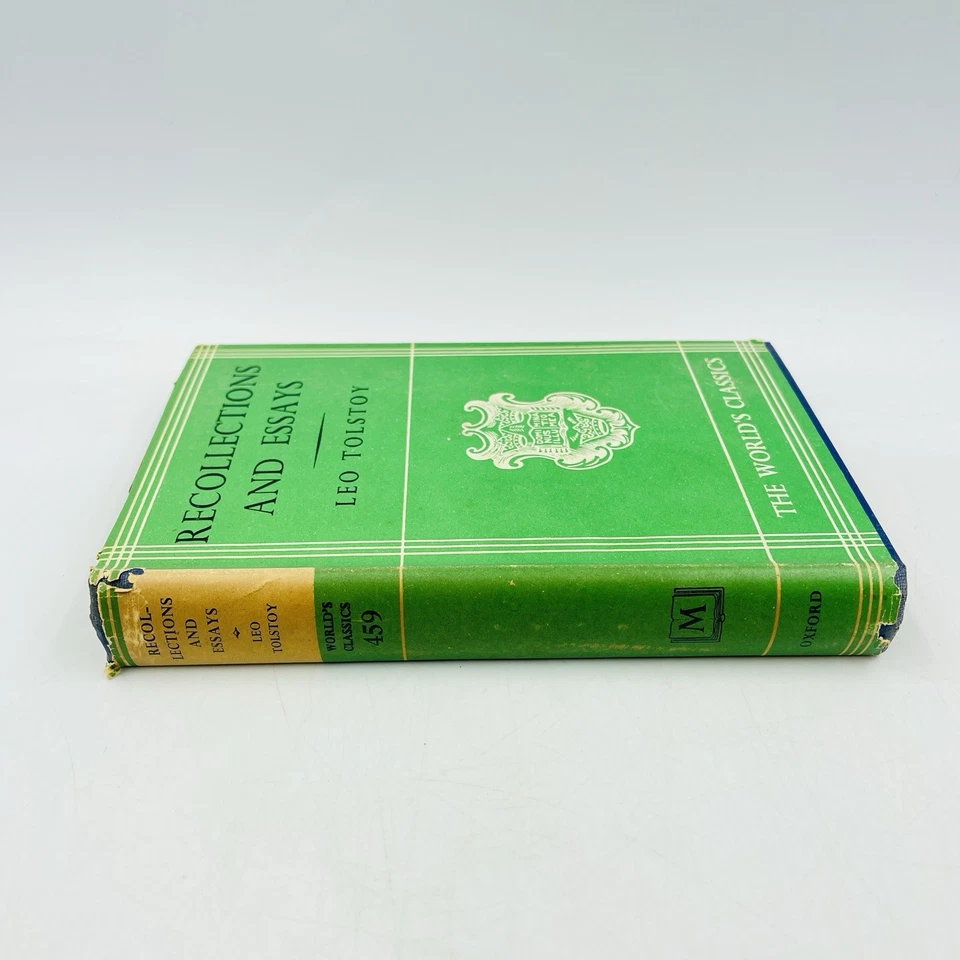 Recollections and Essays Leo Tolstoy Oxford The World's Classics Hardcover Book - image 3 of 4