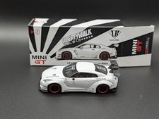 1:64 MINI GT LB WORKS Nissan GTR Matte White #9 RHD