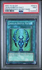 2007 YU-GI-OH! PREM PACK SECRET RARE #EN012 JAVELIN BEETLE PACT PSA 9