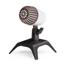 ABS Mic Vlog Video Live Streaming with Tripod Mount Colorful Breathing Light Mic