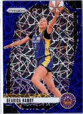 2024 Panini Prizm WNBA #19 Dearica Hamby Blue Velocity Prizms