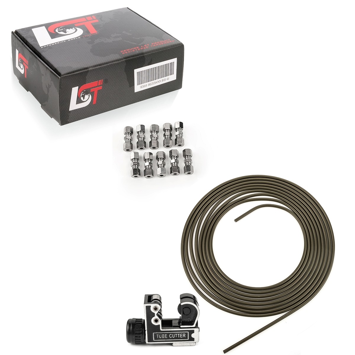 5M Steel Brake Line With 10 Quick Connectors 4.75Mm For Audi 100 A4 A6