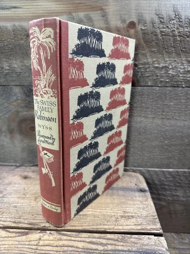 VINTAGE 1949 SWISS FAMILY ROBINSON HARDCOVER BOOK JR. EDITION GROSSET & DUNLAP
