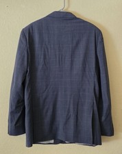 Costume Vintage Brooks Brothers Homme - Taille 44L, Pantalon 37x30 - Laine, Carreaux Glen Taupe - Parfait état