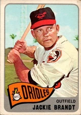 Jackie Brandt 1965 Topps #33 Baltimore Orioles