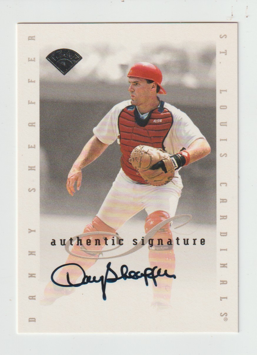 Danny Sheaffer - 1996 Leaf Signature Series Update - Autographed - Cardinals