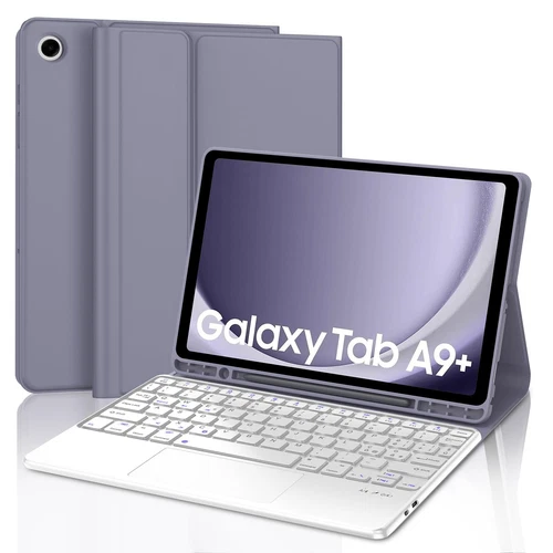Clavier avec Trackpad pour Samsung Tab A9 Plus 11 Étui Magnétique Amovible