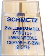Schmetz Zwillingsnadel Stretch 130/705 H-S ZW...