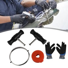 Auto Scheibenabzieher Set 6-teilig inkl. Handschuhe und Stahldraht