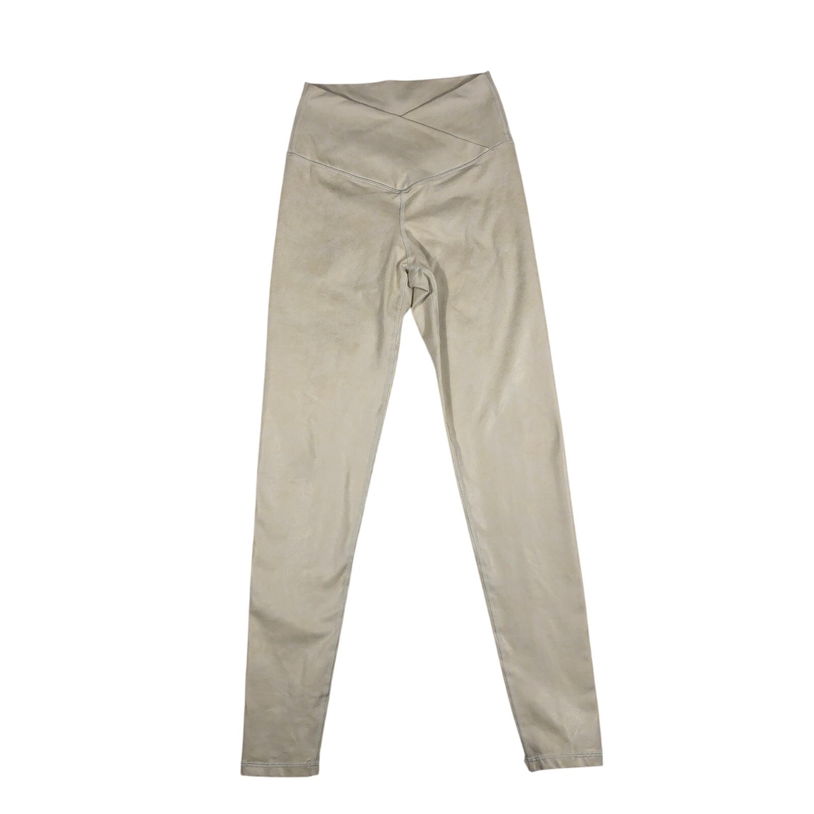 Aerie Offline Hugger Crossover High Waisted Crackle Legging Medium Long Gold