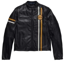 Men's Indian Black Limited Addition Biker Jacket Genuine Cowhide Leather Jacket