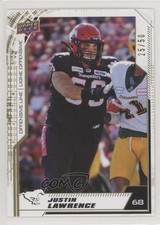 2020 Upper Deck CFL Gold 25/50 Justin Lawrence #100 ry5