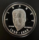 1960-1999 John F Kennedy JFK Jr USA Salutes 1 oz .999 Silver Round SCARCE UNC