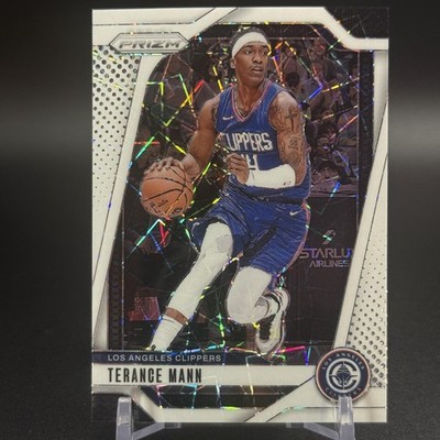 2024-25 Panini Prizm #69 Terance Mann Prizms White Lazer #/275