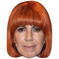 Isa Hoes Ginger Hair Celebrity Mask, Flat Card Face, Fancy Dress Mask