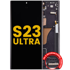 Original Samsung Galaxy S23 Ultra OLED Display with Frame Touchscreen Digitizer