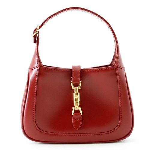 GUCCI Jackie 1961 2WAYHandbag Leather Red 637091