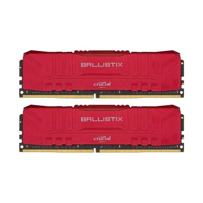 Crucial Ballistix rot 16 GB (2x8GB) DDR4-2666 PC4-21300U BL8G26C16U4R   #335764