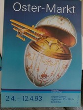 Flughafen Frankfurt/M Airport Gallery Ausstellungsplakat Oster-Markt 1993 Gr. A4