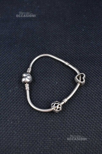 Bracciale argento 925 piastrina e cuore | Silver