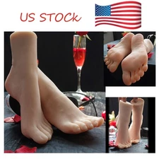 Lifelike Silicone Feet Female Foot Mannequin For Shoes Display Props EU37