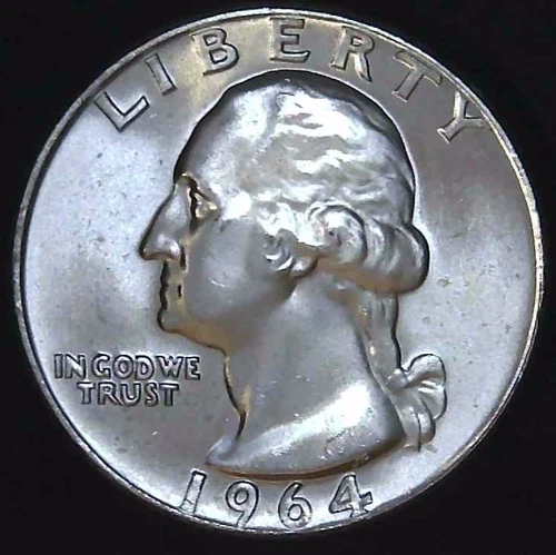 1964-D 25C Washington BU 90% Silver 26uww0204-11