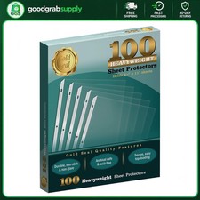 GOLD SEAL Sheet Protectors 100 Clear Heavyweight Poly 8.5" x 11"