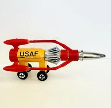 Yot Toys Thunder Bird 3 Rare USAF Taiwan 1970s Vintage Die-Cast Space Rocket