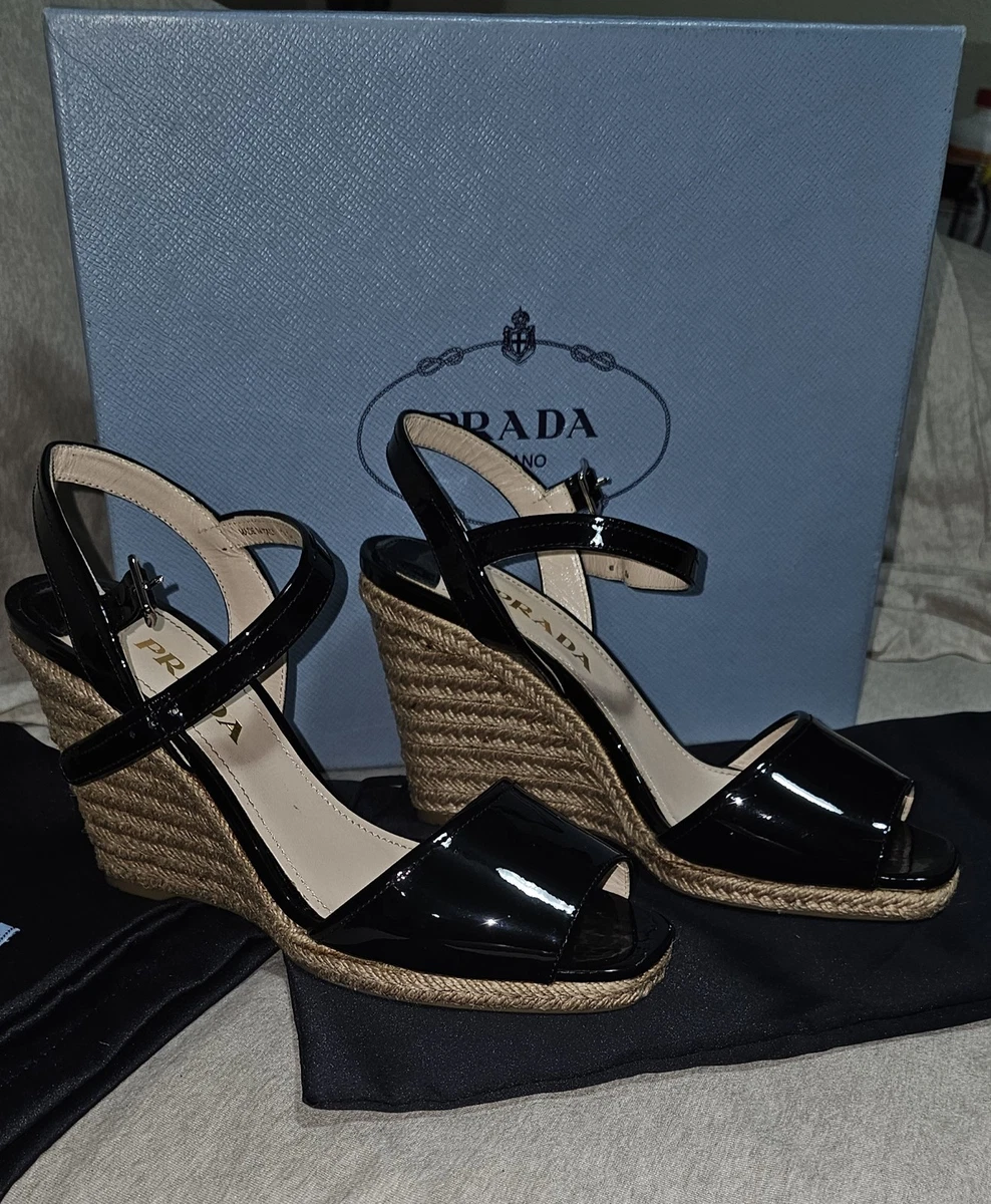 PRADA Patent Leather Buckle Sandals for Women for sale | eBay