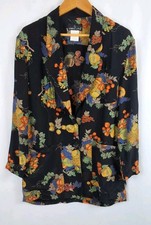 Carole Little Vintage Blazer Pockets Front German Fabric Made In USA Sz-6/Large