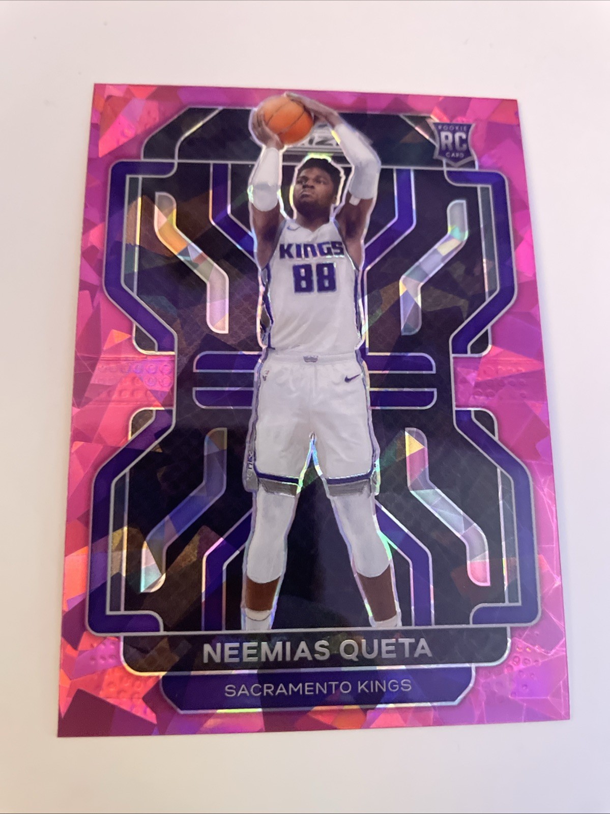 2021-22 Panini Prizm - Neemias Queta #316 Pink Ice Prizm (RC) Rookie