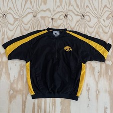 Iowa Hawkeyes Athletic Warmup Jersey Men’s Medium Jacket Black Colosseum College