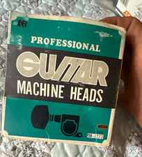 Guitar Machine Heads Tuning Pegs Set, Silver, Neck Position, RM-1273