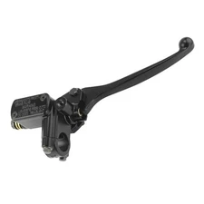  10mm Banjo Front Right Brake Master Cylinder Lever Pump with M8 Mirror Hole 