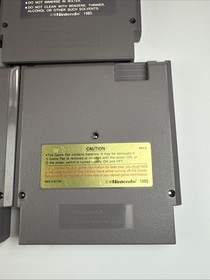 5 NES Game Lot TMNT, Deadly Towers, Legacy Wizard, Baseball Stars, Olympus