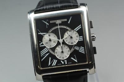 [N MINT] Frederique Constant FC292X4C26 Black Chronograph Quartz Men From JAPAN