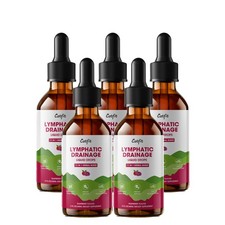 5x Lymphatic System Supplement Drop Immune Support, Cleanse  Detox,