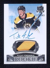 2019-20 Upper Deck The Cup Rookie 122/249 Trent Frederic #77 Patch Auto 14hk