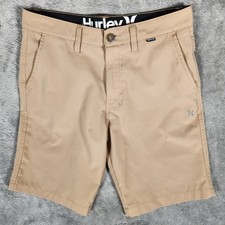 Hurley Hybrid Shorts Mens 28 Tan Excellent Khaki Walk Water Board Shorts