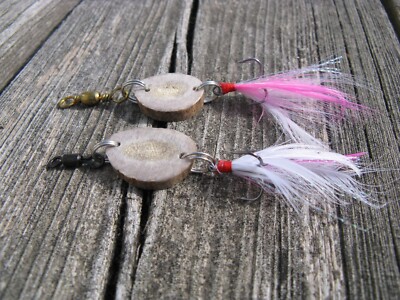 Deer Antler Suspended Fishing Lure Pair