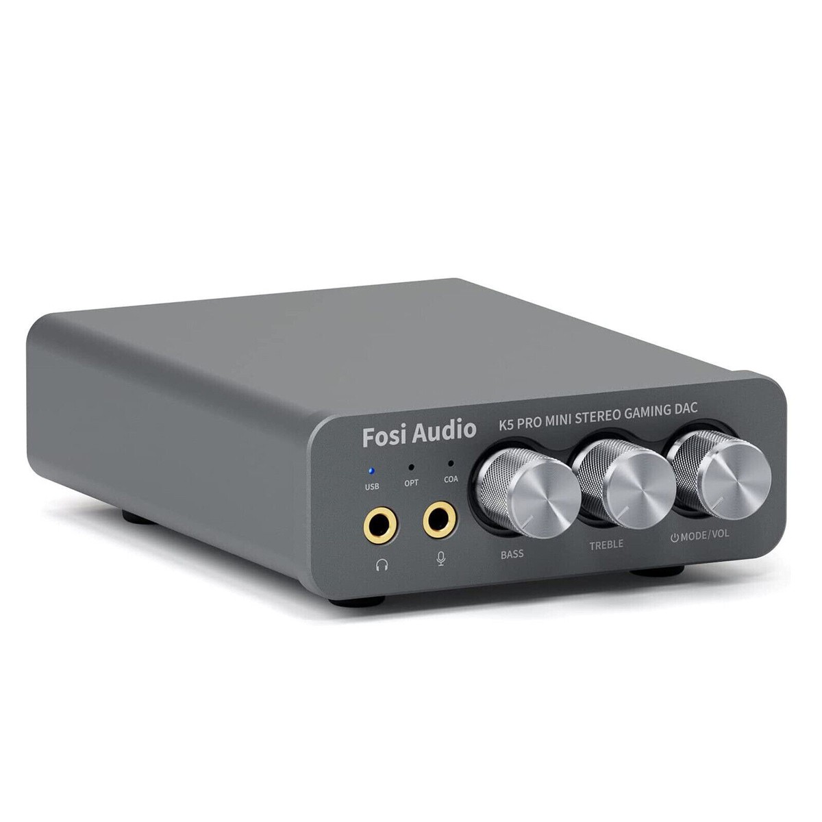Fosi Audio K5 Pro Gaming DAC Headphone Amplifier Digital-to-Analog