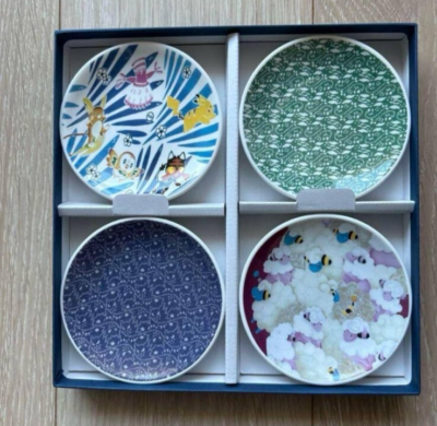 Pokemon x Kogei Coaster Yuki Hayama Dish Set of 4 made in Japan 