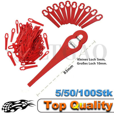 50/100x Für Florabest FAT 18A/B Ersatz Messer Klingen Rasentrimmer Freischneider