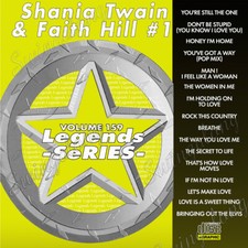 SHANIA TWAIN  FAITH HILL LEGEND SERIES KARAOKE CD G Vol-159 The Way You Love Me