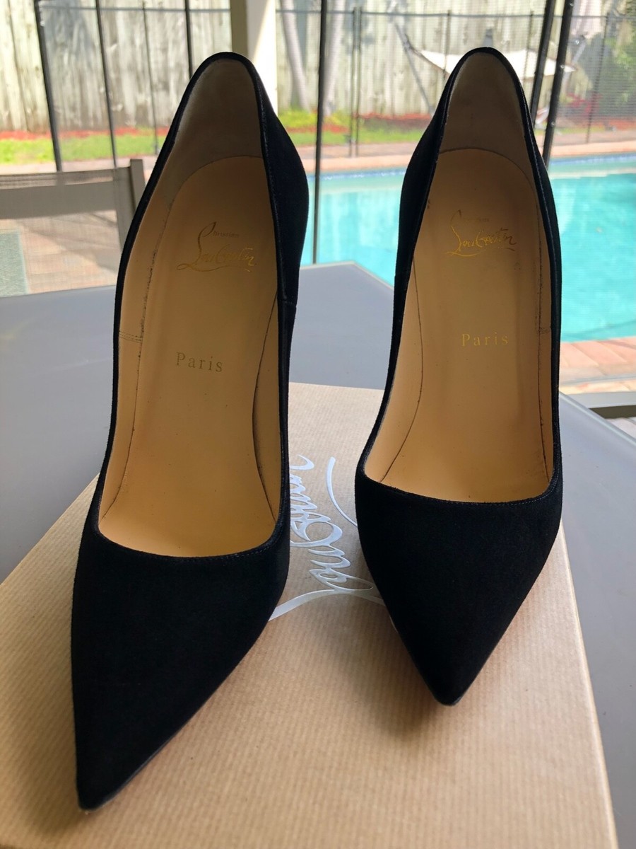 So Kate Christian Louboutin Black Suede Used once pristine