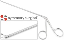 SYMMETRY 53-4007 Alligator Rhoton Forceps Micro Curved Left Cup Tip 2.0mm 5.75"