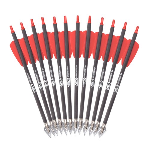3/6/12PCS Archery Crossbow Bolts 7.5" Carbon Arrows Screw Tip 100Gr Bow Hunting - 第 2/23 張圖片
